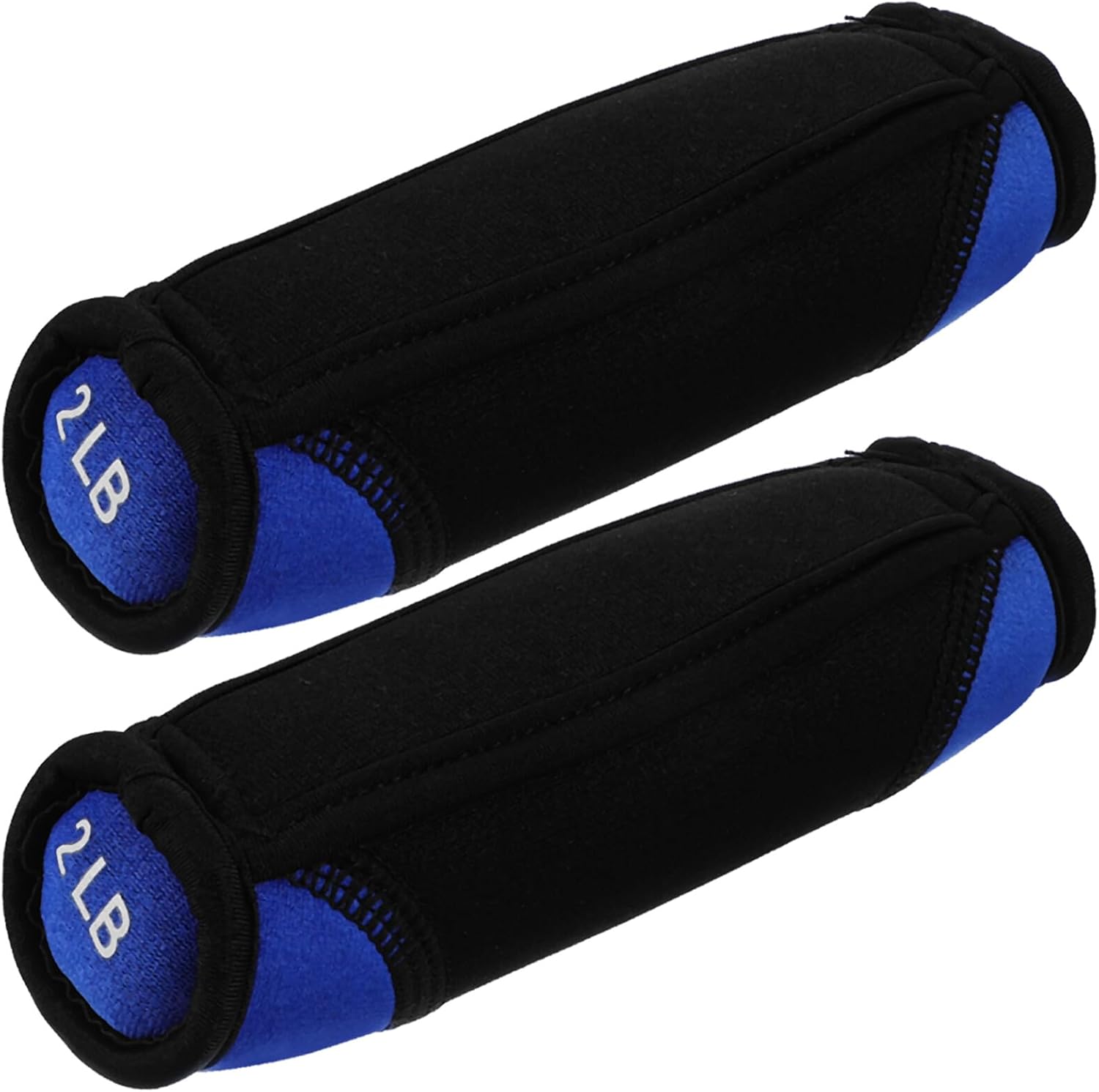 Hand Dumbbells for Running 2lb Pair Soft Sandbag Weights Blue Portable Fitness Equipment for Home Strength Training and Body Sculpting