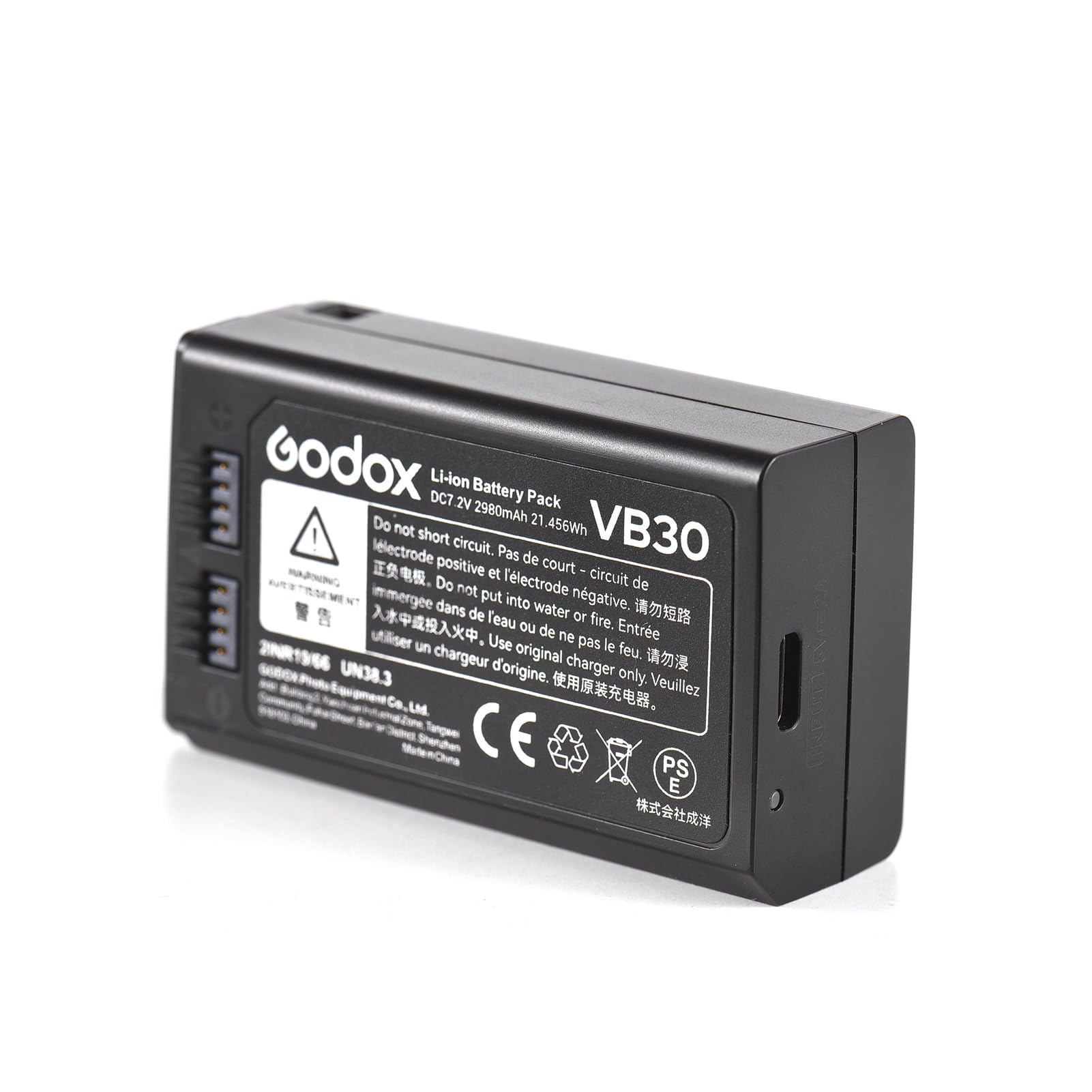 Amazon | Godox VB30 バッテリー 7.2V 2980mAh 充電式リチウムイオン 