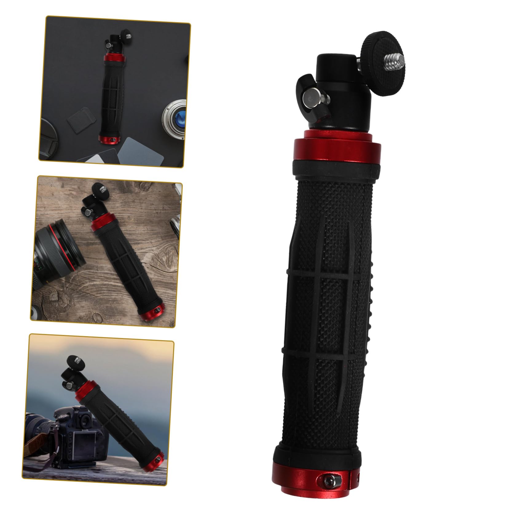 HOMSFOU 4piezas Estabilizador De Video Portátil Mango Ergonómico y Soporte para Cámara Compatible DSLR y Videocámaras Diseño Compacto y Ligero para Filmaciones Movimiento Incluye