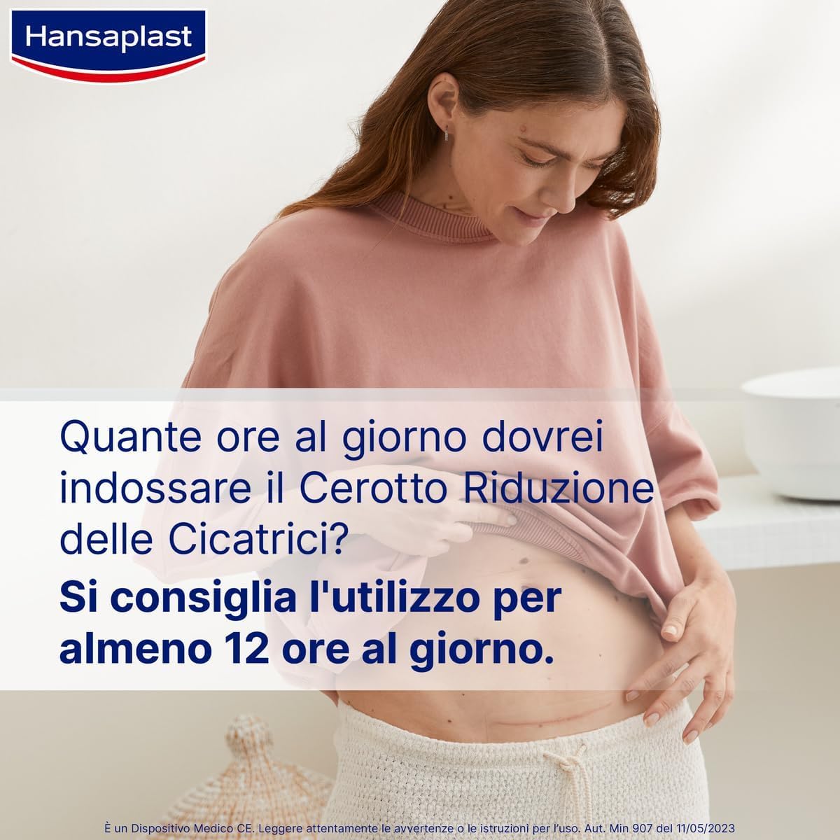 Hansaplast Cerotti Riduzione delle Cicatrici XL, Hansaplast cerotti cicatrici grandi, trasparenti e discreti per cicatrici recenti o preesistenti, 1 confezione da 21 pezzi da 3 x 14,6 cm