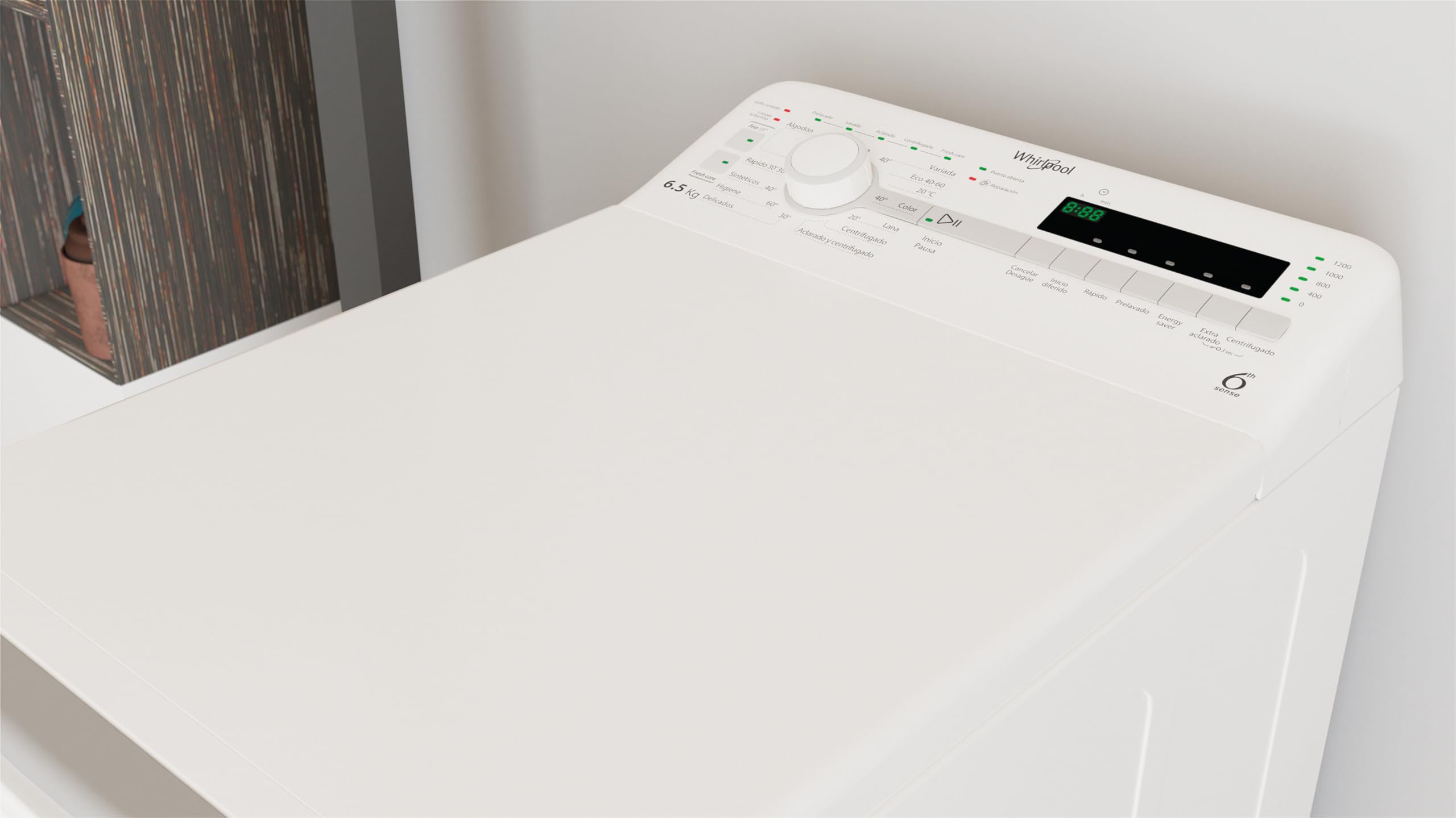 Lavadora Whirlpool Corporation TDLR7220SS SP/N 1200 rpm Blanco 7 kg