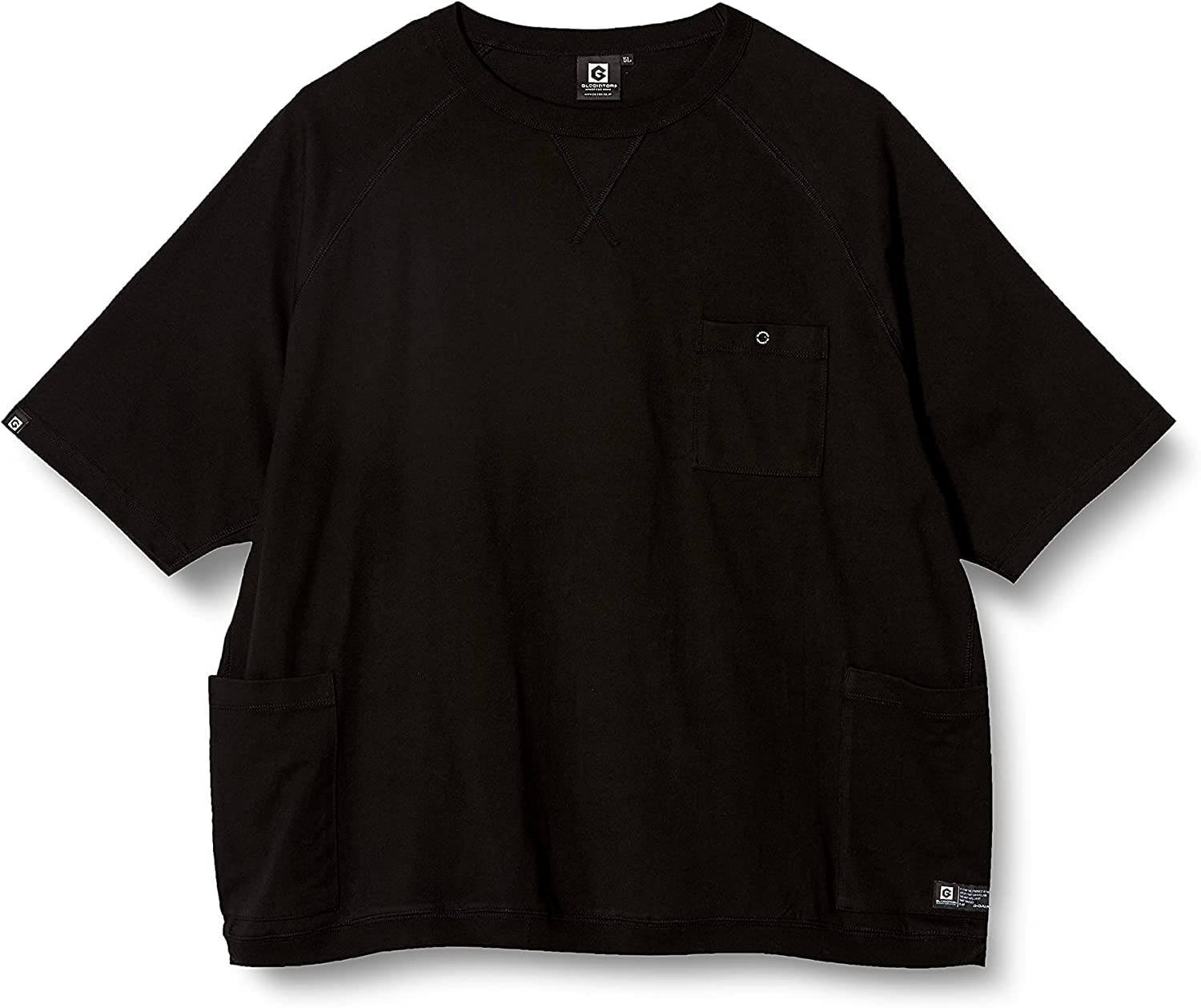 [CO-COS] G-947 5ポケット半袖Tシャツ ブラック L