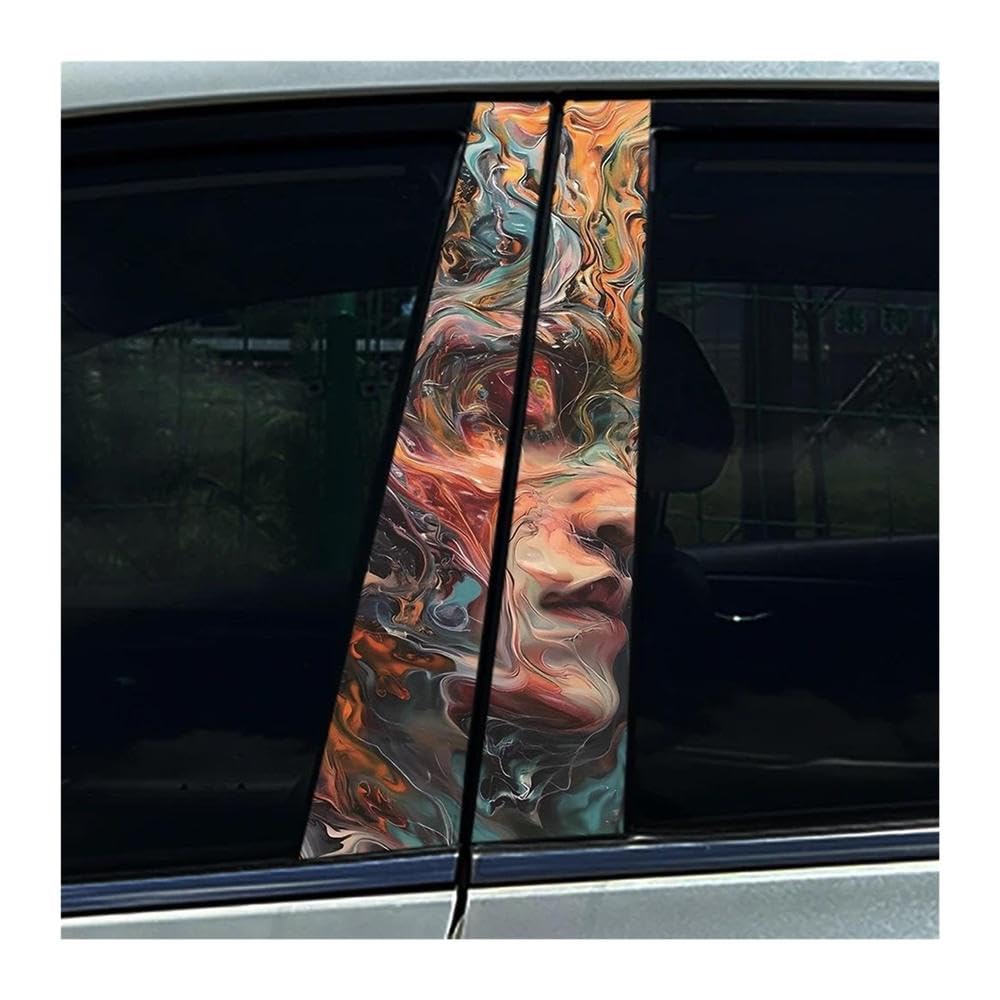 Autocollants pilier B voiture Halloween étanches déco
