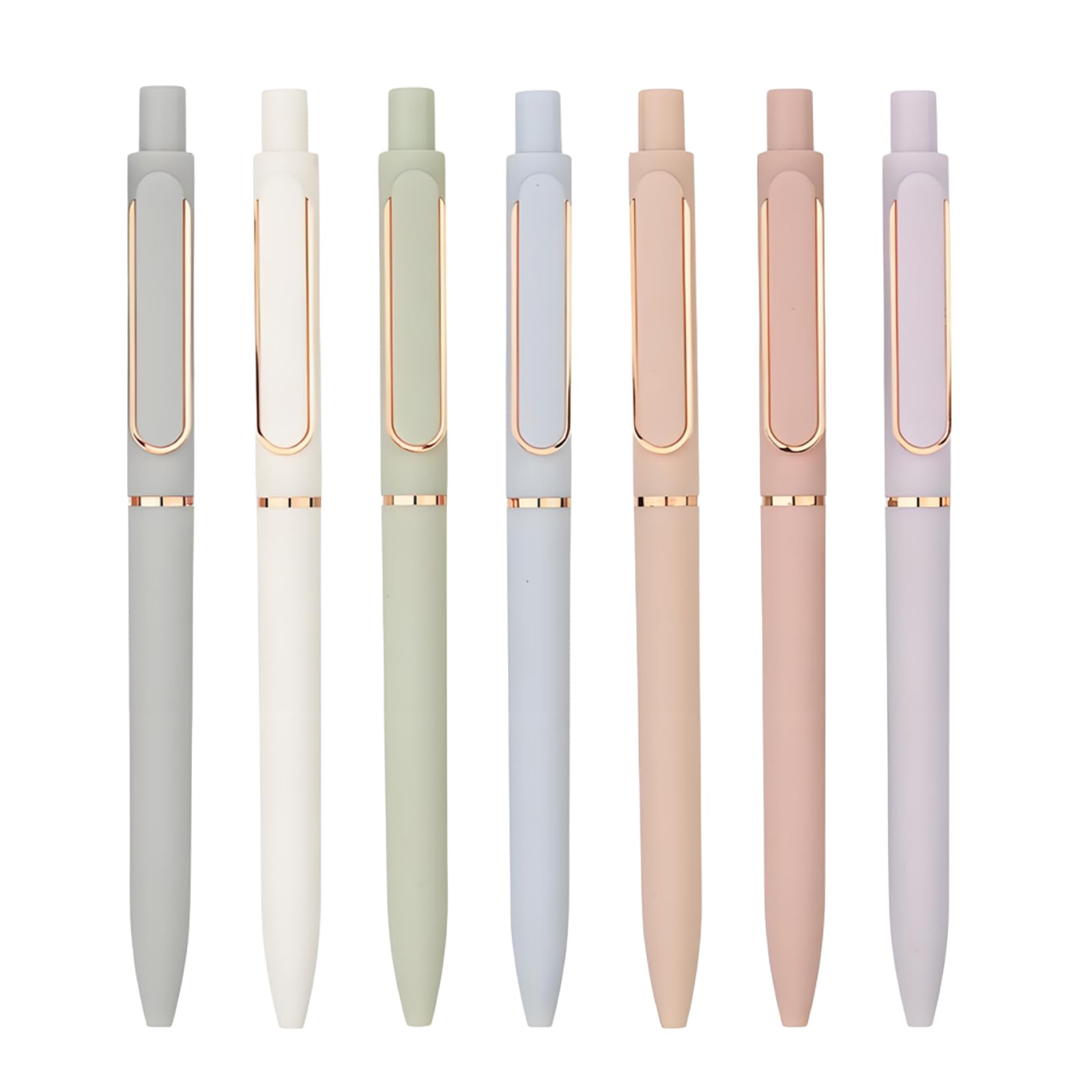 Cjytdkj Gel Pens, 7PCS 0.5mm Black Ink Fine Point Smooth Writing Pens, High-End Series Retractable Pens for Journaling Note Taking Home School Office Supplies