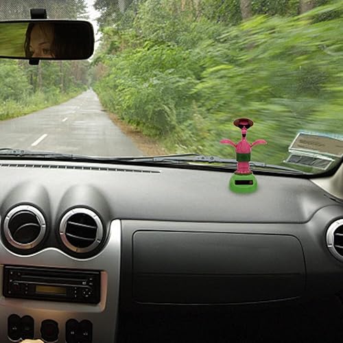 Miniatura 2 de ikasus 3 piezas de juguetes solares de flamenco bailarín lindo juguete de muñeca de flamenco tembloroso lindo juguete solar bailando muñecas de