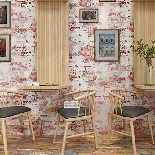 A-Wall Stickers WCF Papel Tapiz, PVC Retro a Prueba de Agua Antifouling Revestimientos Paredes Tienda Barbería Tienda de Ropa Personalidad Cemento Papel de Pared Pegatinas de pared-10.16 (Color : 1)