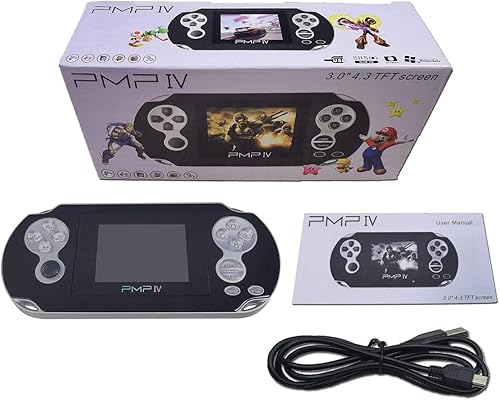 Miniatura 7 de Daxceirry PMP4 Retro portátil emulador de mano consola de juegos 32 bits 500 en 1 juego PMPIV consola clásica soporte auriculares salida video HD