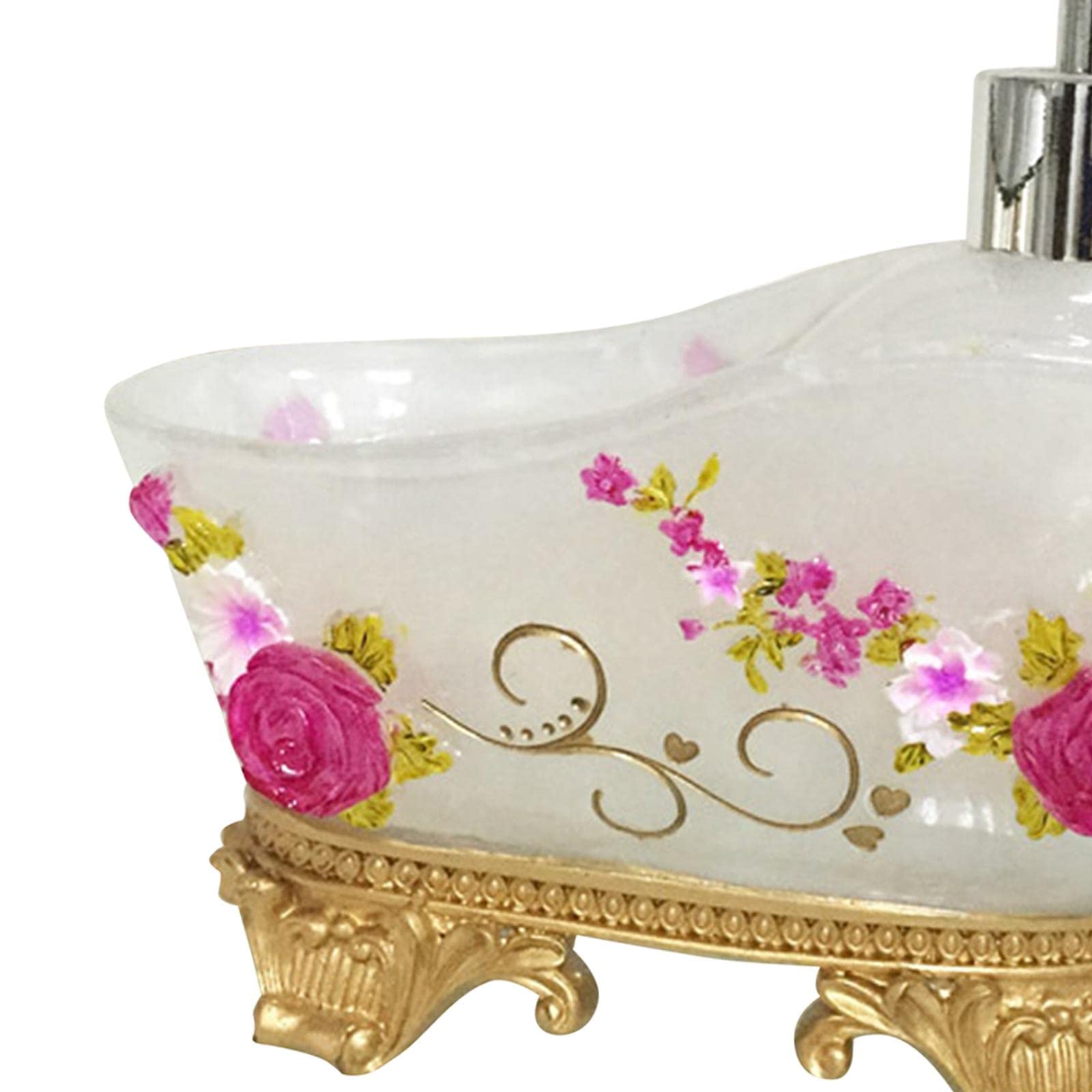Dispensador de Jabón Recargable Botella de Loción con Bomba Contenedor para Líquido Material Resistente Adecuado para Encimera de Baño Cocina Regalo, Blanco c, Individual