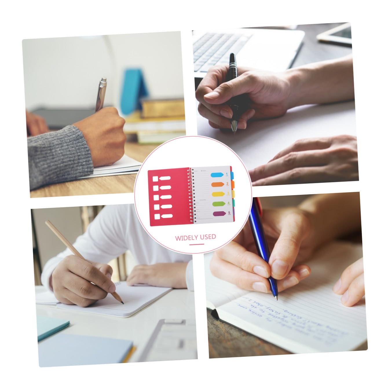 Cuaderno de Notas en Espiral A5, 2 Piezas de Papel para Diario