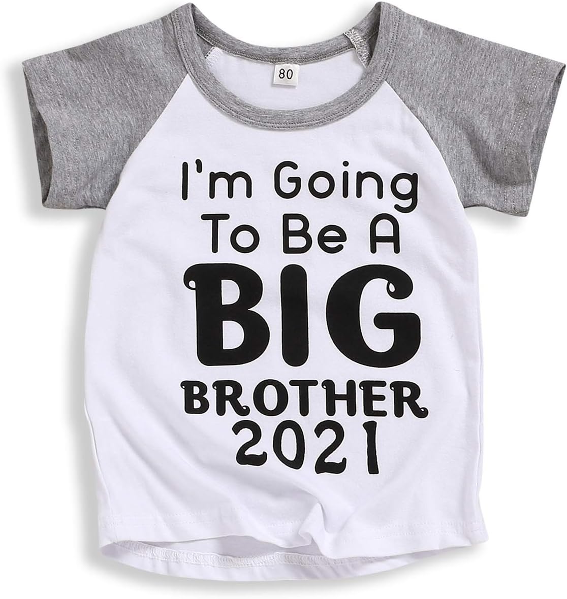 Toddler Baby Boys Big Brother Announcement T Shirt Kids I'm Going to Be A Big Brother Sibling T-Shirt Baseball Tee