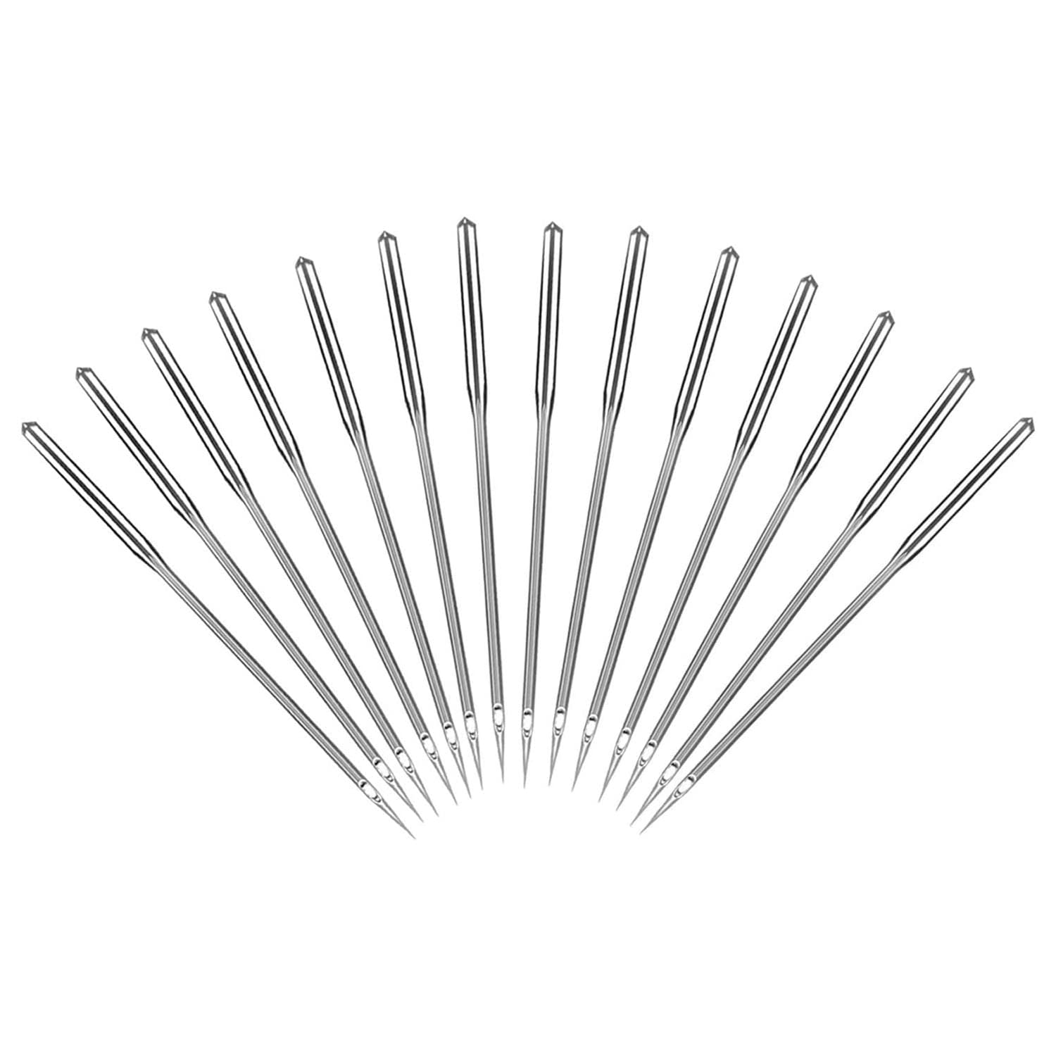 Merin 10 Pack Sewing Machine Needles, Universal Regular for Sewing Machine, Sturdy and Durable, Suitable for Singer Brother Janome Sewing Machine, Janome, Varmax, Sizes 75/11