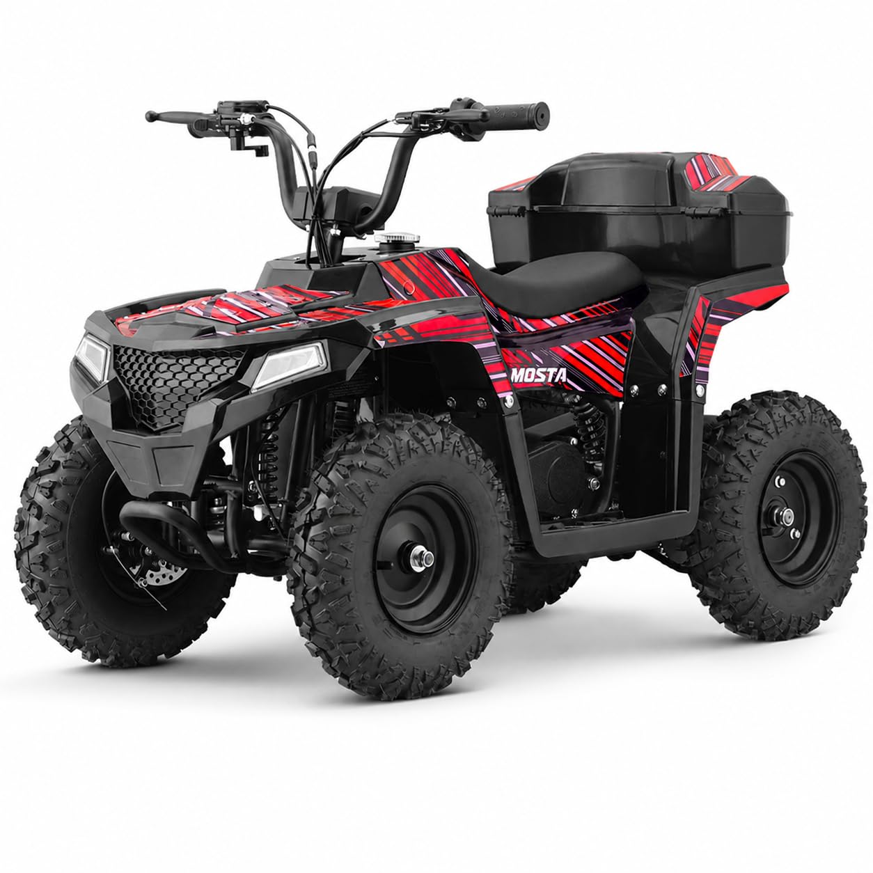 MOSTA 40cc Gas Four Wheelers, Gas Powered ATV for Kids, Red