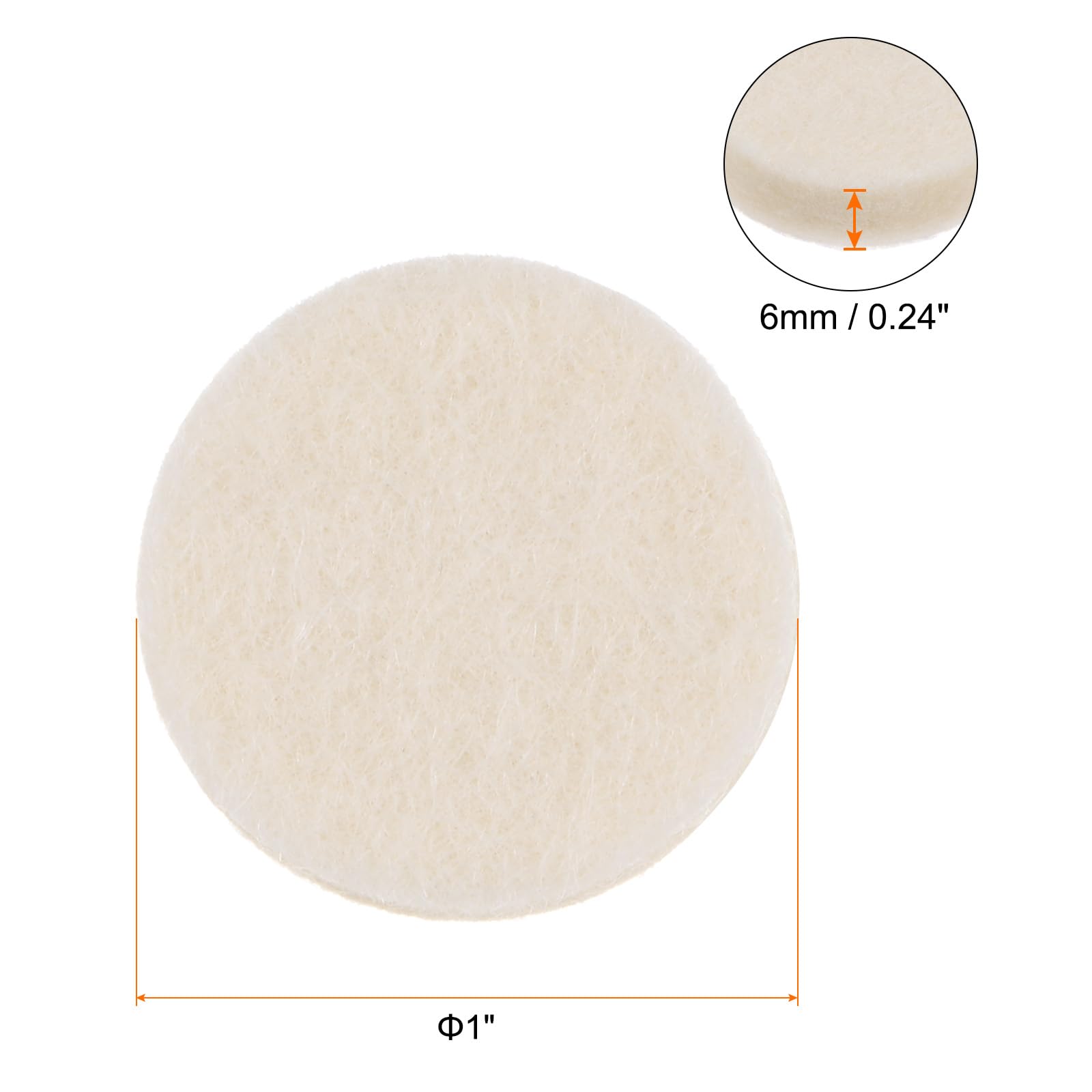 HARFINGTON 5 Inch Wool Cutting Pad - Microfiber Buffing Polishing Pad For Car Polisher