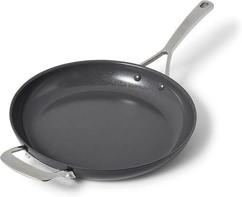 Sur La Table Sartén antiadherente de cerámica anodizada dura, 12 ", aluminio