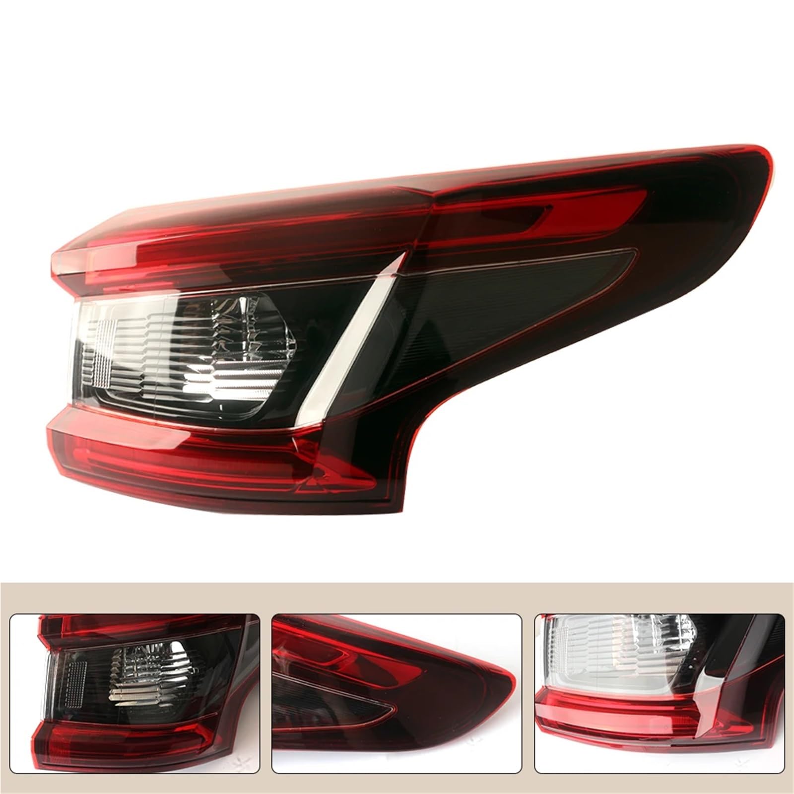 Lampada Fanale Posteriore Lampada di per coda laterale sinistra/destra per Nissan per Qashqai 2017-2021 Lampada freno fanale posteriore con(Outside-right)
