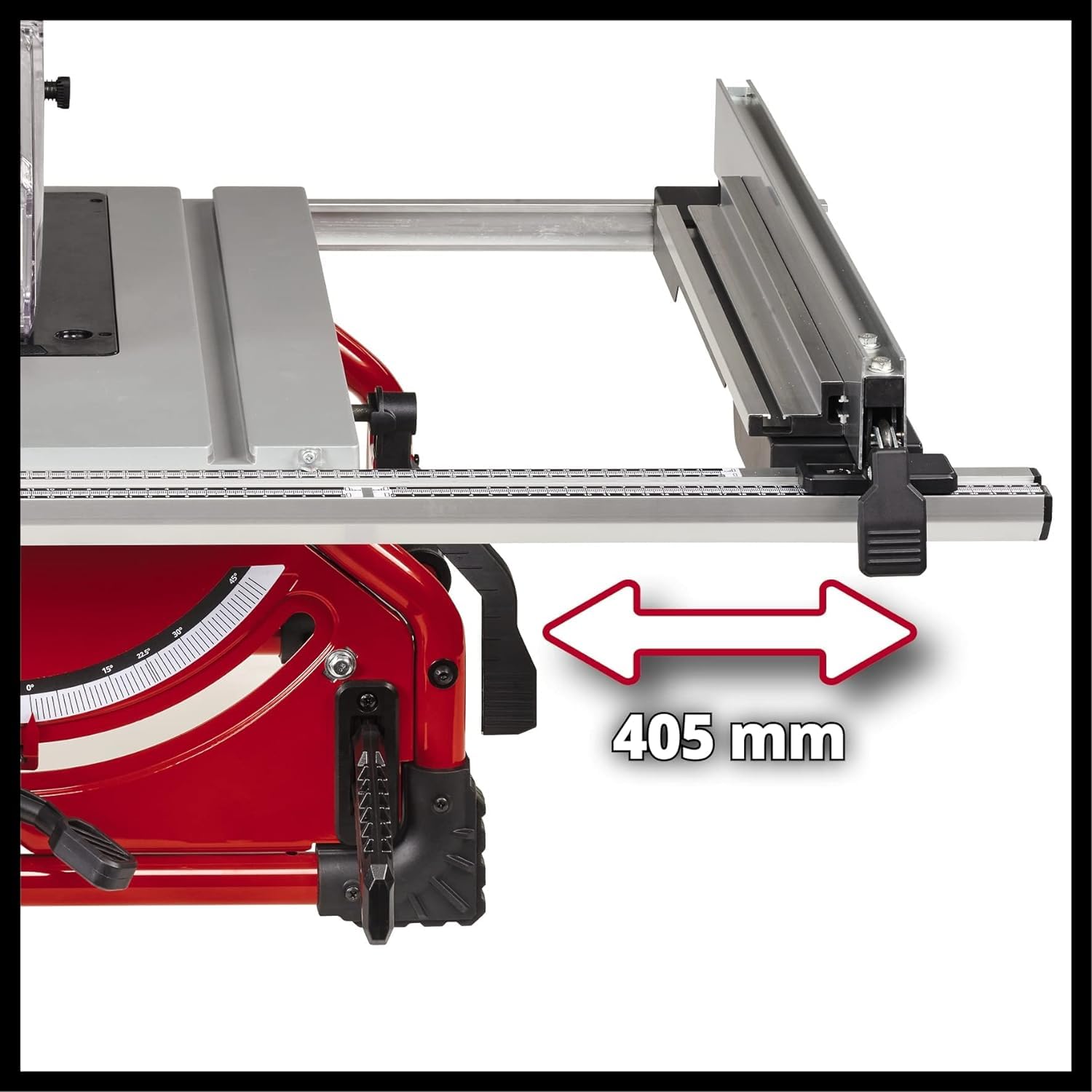 Einhell Tischkreissäge TE-TS 254 T (2000 Watt, 89 mm Schnitthöhe, Ø 254 mm Sägeblatt, Tischverbreiterung, Winkelanschlag, Parallelanschlag, Softstart, Überlastschalter)