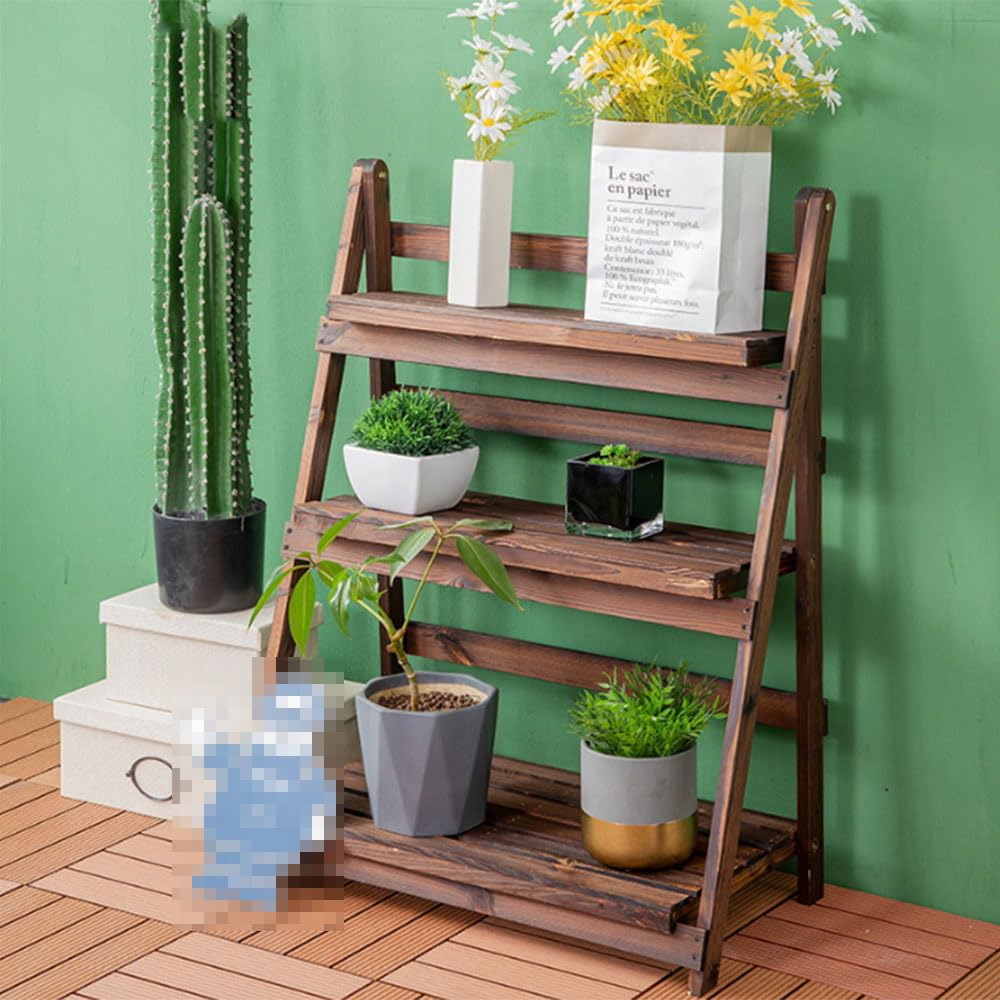 Amazon.co.jp: 植物スタンド 木製 植物スタンド トレリス 屋内 屋外 3