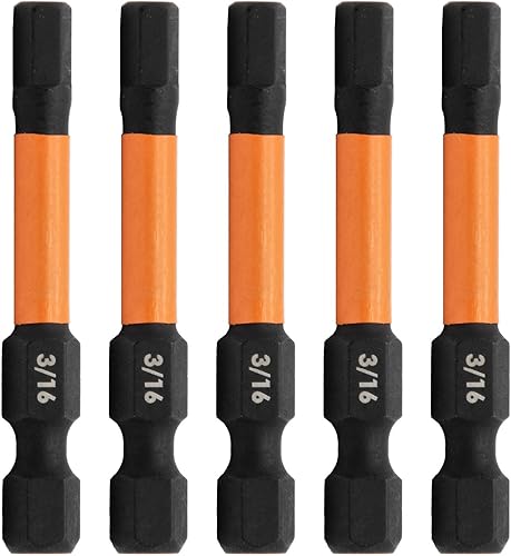 Miniatura 5 de Broca hexagonal de impacto de 732 pulgadas  Brocas hexagonales de acero S2 de liberación rápida 14 de acero S2 de 2 pulgadas 732 pulgadas (paquete