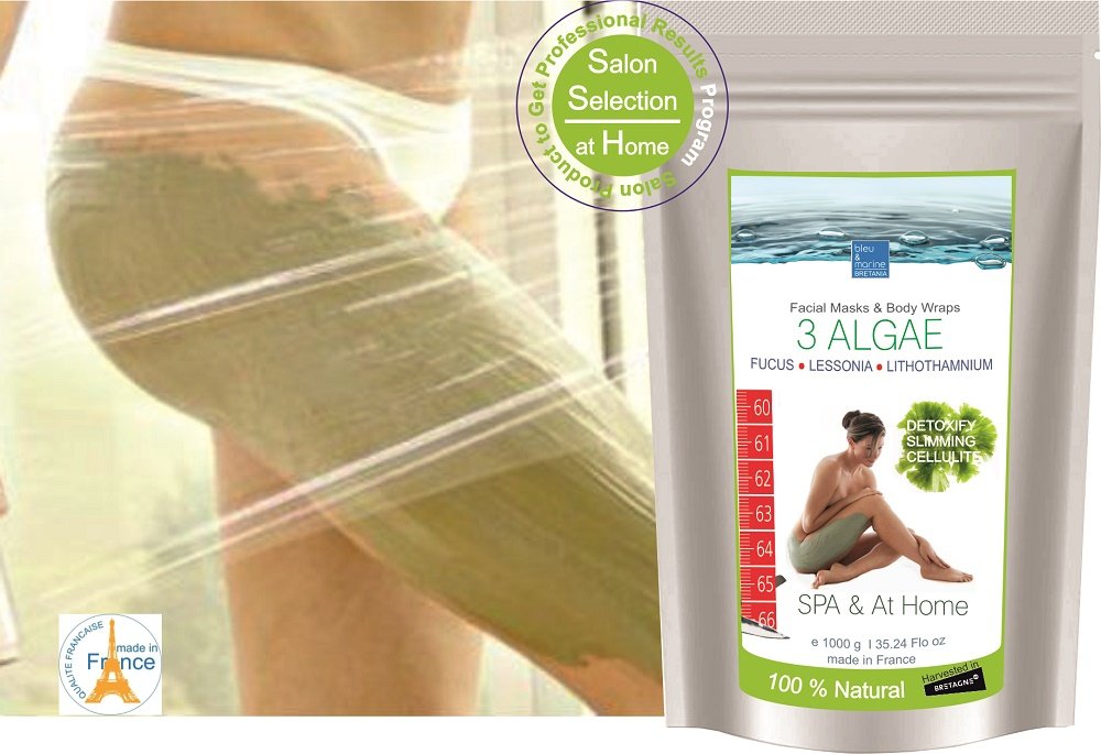 3 Algas Marinas Polvo de Algas para Faciales, Envolturas Corporales y Baño ● Piel Grasa, Psoriasis, Acné, Dermatitis ● Anticellulitis, Perdida de Peso ● Detox y Relajación remineralizante 1000g