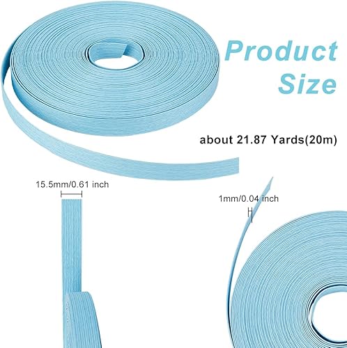 Miniatura 7 de OLYCRAFT Bastón de tejido de papel de 21 yardas, caña de ratán de papel de 58 pulgadas, 12 capas de fibra para hacer tejido de ratán, tejido de