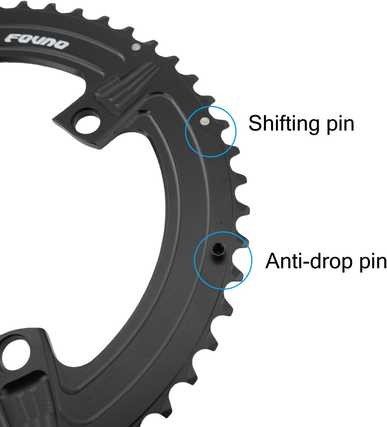 DJC 12s Road Bike Chainring 110BCD 4 Arms Round 2X Chainring Double 50t-34t 52t-36t 53t-39t for Shimano R7100 R8100 R9200 R7000 R8000 R9100 4700 5800 6800 9000 Gravel Bike