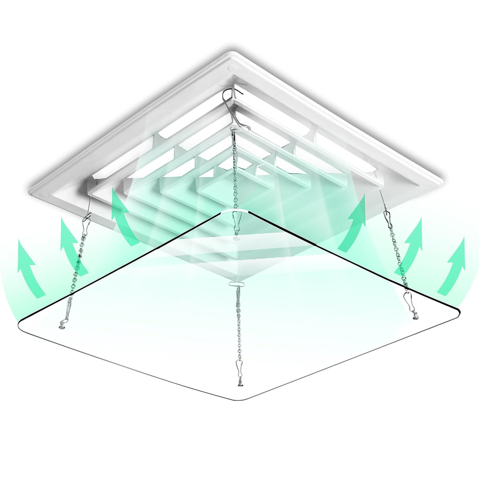 Couvercle de ventilation pour climatiseur de bureau contre les courants d'air