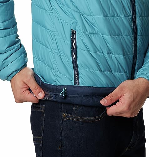 Image of Columbia Men Omni-Heat Reflective Powder Lite Hooded Hiking and Trekking Down Jacket