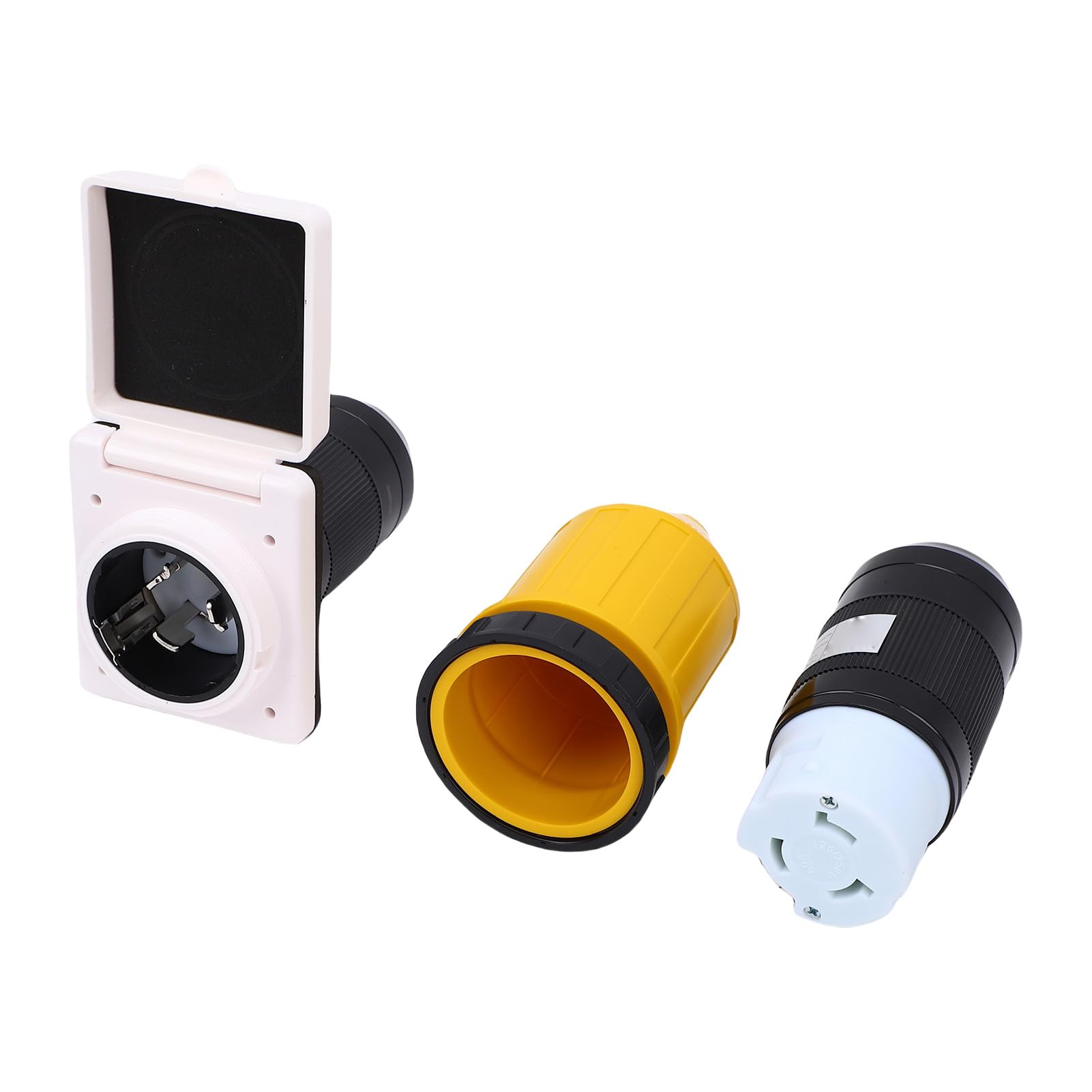 Mingzhe Secure RV Power Plug and Receptacle 50A Connector Kit for Caravan