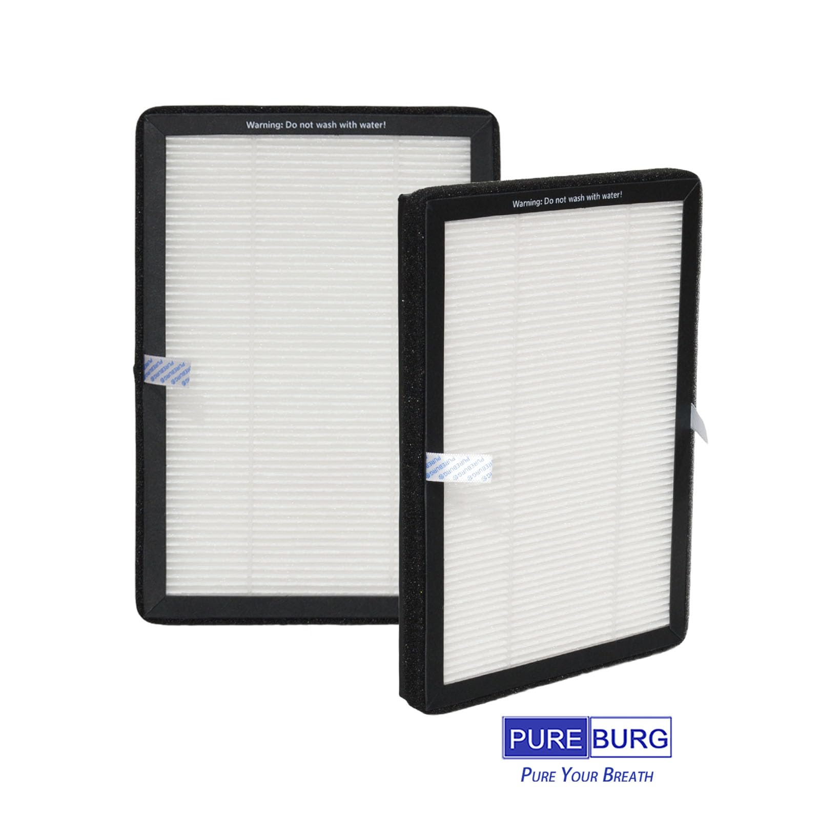 PUREBURG Ersatzfilter kompatibel mit Midea MFP-120i (BL) 2-in-1 Luftreiniger und Ventilator Turmventilator,4er-Pack HEPA Luft sauber