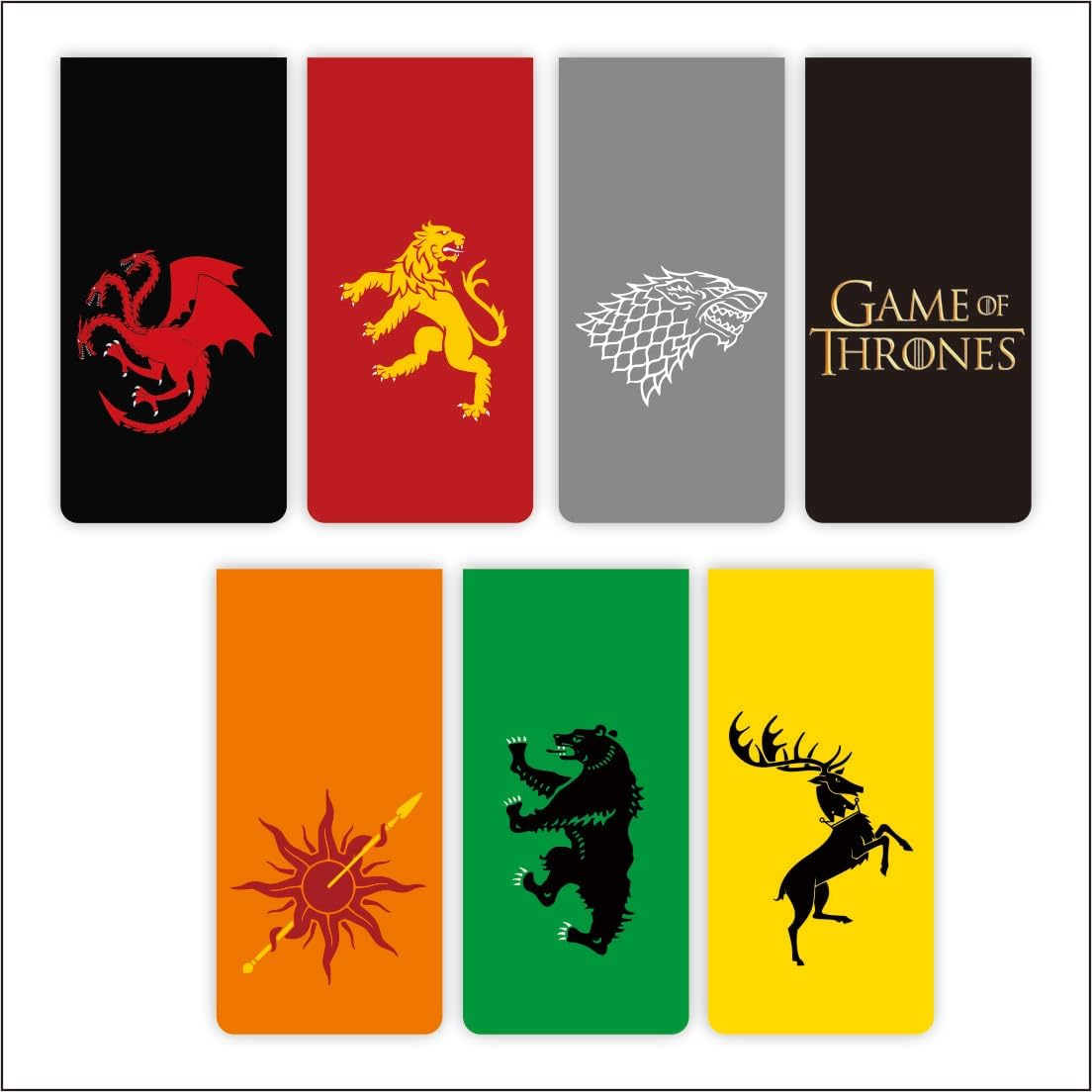 Zesta 3D Cute Magnetic Bookmark Gifts for Book Lovers | Book Marks for Book Lovers | Bookmarks Aesthetic for Books | Cartoon Magnetic Bookmarks (Game of Thrones, Large (15X4 Cms))