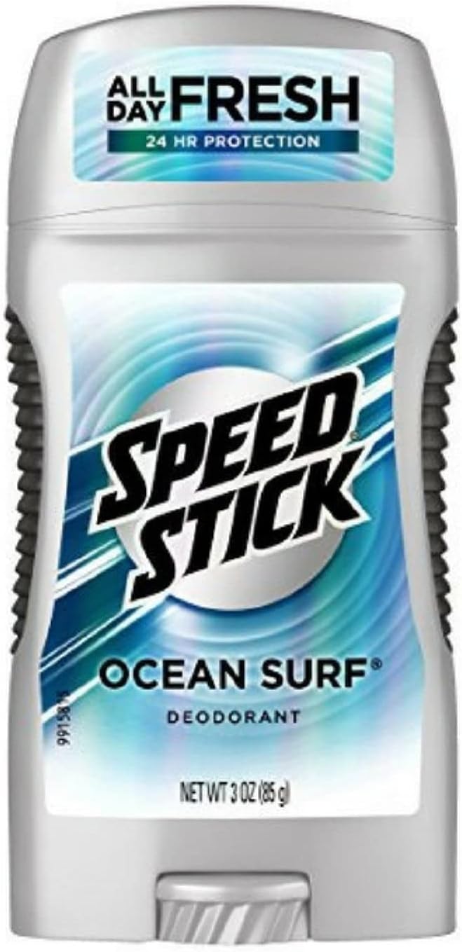 Solid Deodorant, Ocean Surf 3 oz (Pack of 4)