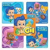 Cuadrado de 6,35 cm SmileMakers Bubble Guppies - Pegatinas (100 por Paquete)