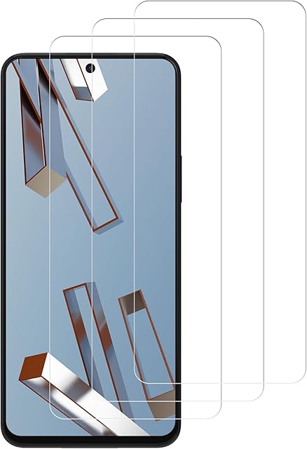 Beukei Screen Protector for Honor X6/ X8 5G, 3 Pack Tempered Glass[Support Fingerprint Sensor][Case Friendly][3D Curved][9H Hardness] Film