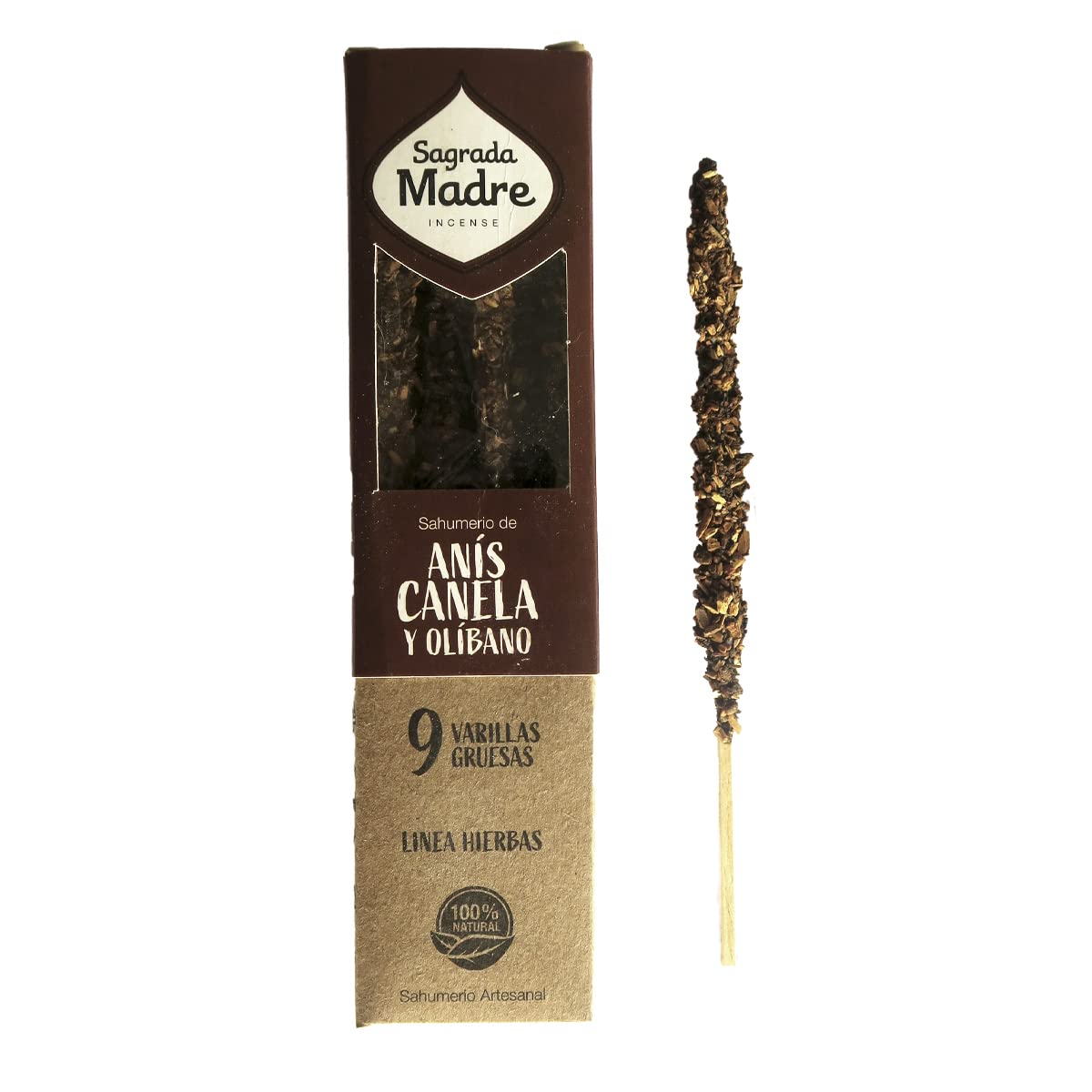 Sagrada Madre, Organic Natural Incense Herbs, Anise, Cinnamon, Oliban, 44G