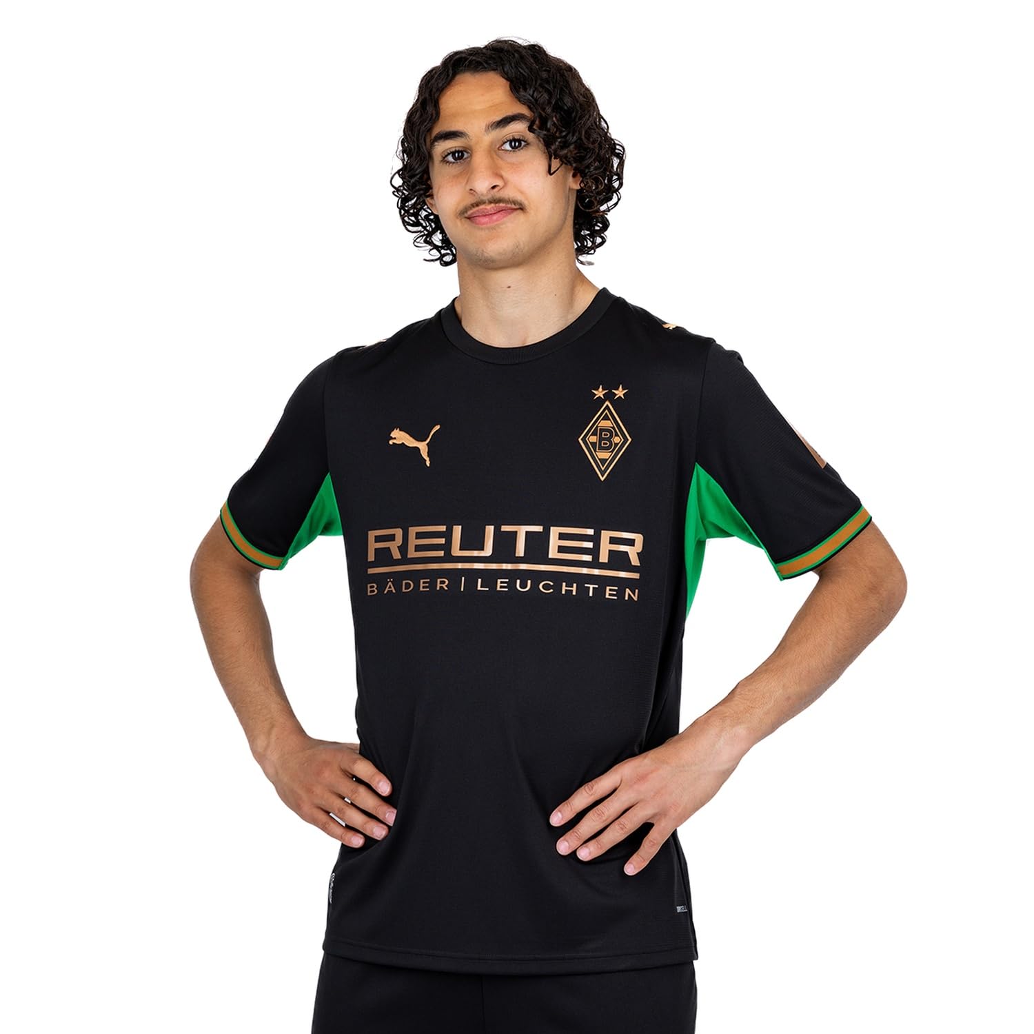 PUMA Away Trikot Borussia Mönchengladbach 26/27 – Replica, 3XL, Regular Fit, Puma Black-Archive Green