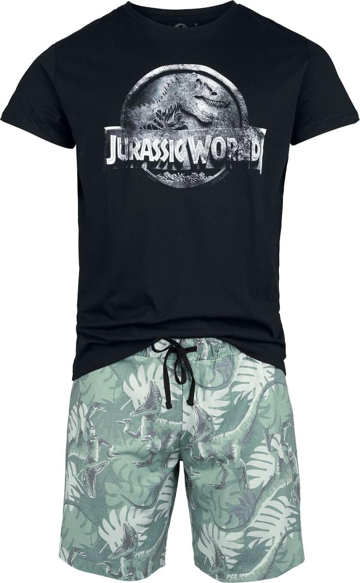Jurassic Park Jurassic World Homme Pyjama Multicolore 100% Coton Regular/Coupe Standard