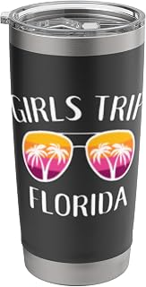 Sunglasses Beach Girls Weekend Getaway Girls Trip Florida Stainless Steel Insulated Tumbler