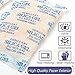 120 Gram 6 Packs Silica Gel Desiccant Packets, Indicating Desiccant Dehumidifier (Orange to Dark Green), Non-Toxic Moisture Absorbing Drying Bag for Gun,Camera, Closet Storage