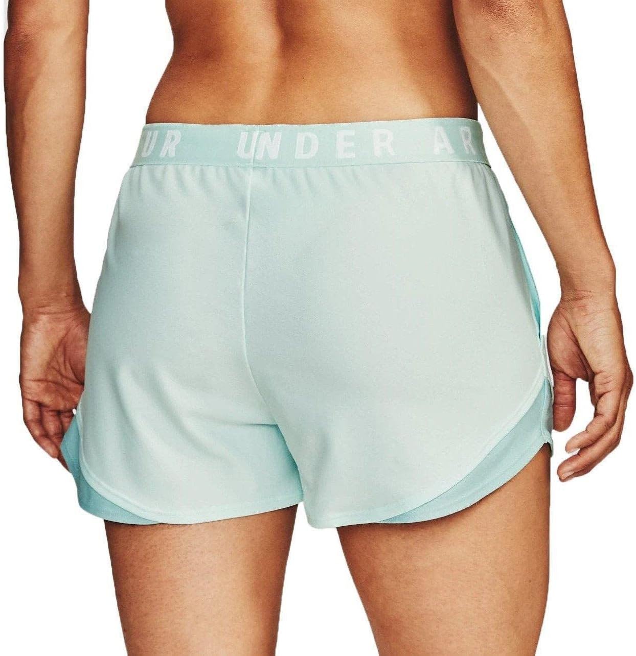 Under Armour Women's Play Up 3.0 Shorts Standard X-Small Seaglass Blue (403)/White