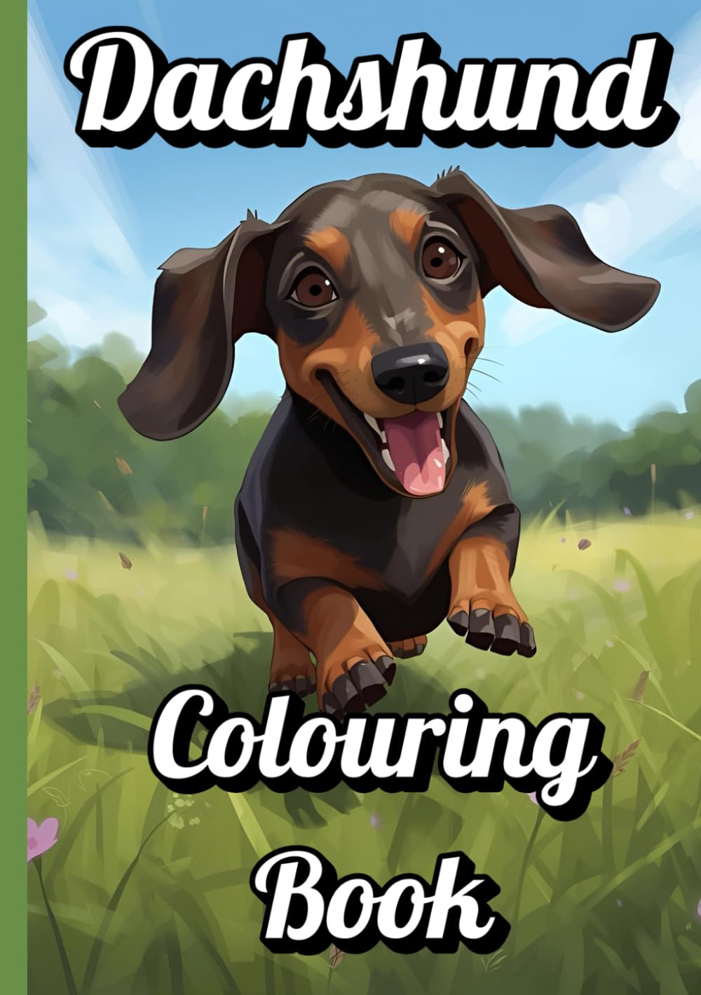 Dachshund colouring book