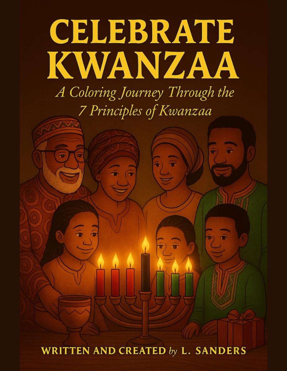 Celebrate Kwanzaa: A Coloring Journey Through the 7 Principles of Kwanzaa: A Coloring Book for Children and Families