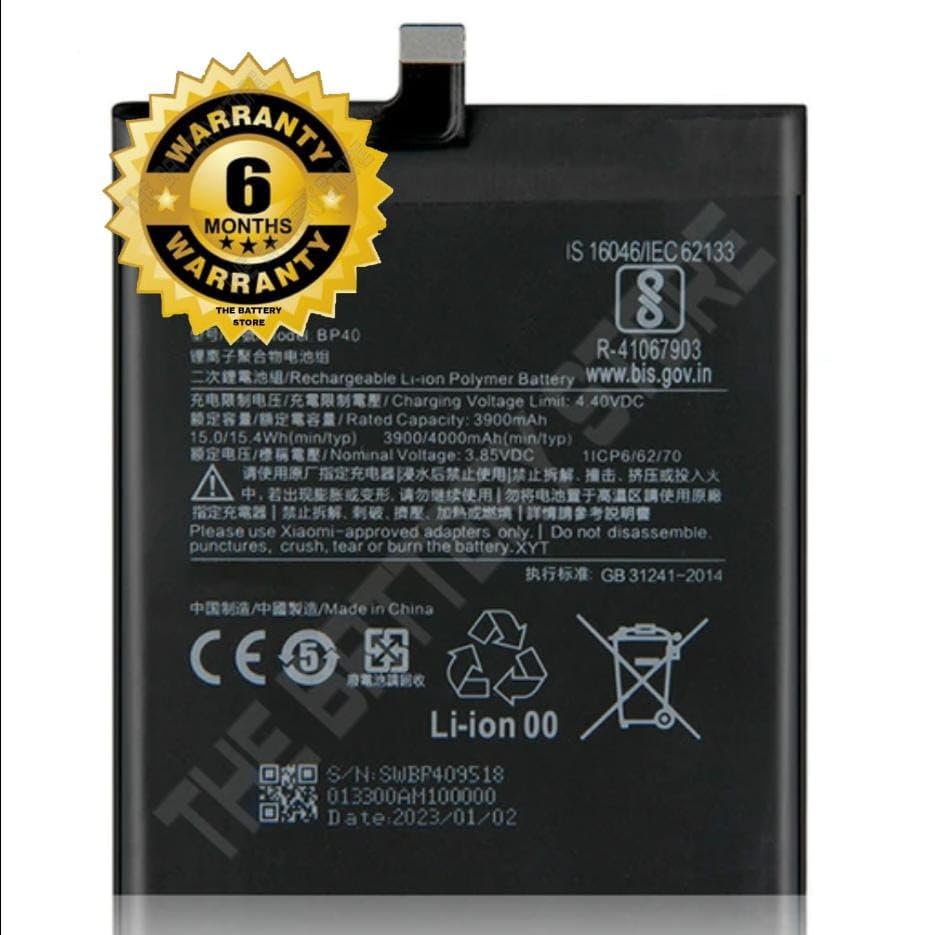 Image of THE BATTERY STORE Original BP40 Battery for Redmi K20 Pro, 9T M1903F11G Battery with 6 Month Warranty *** (DD137)