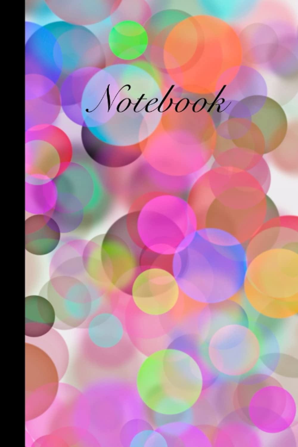 Colorful Bubble Lined Notebook: Lined notebook with colorful bubble polka dot cover