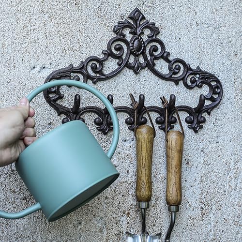 Crochets muraux décoratifs au style rustique en fonte véritable