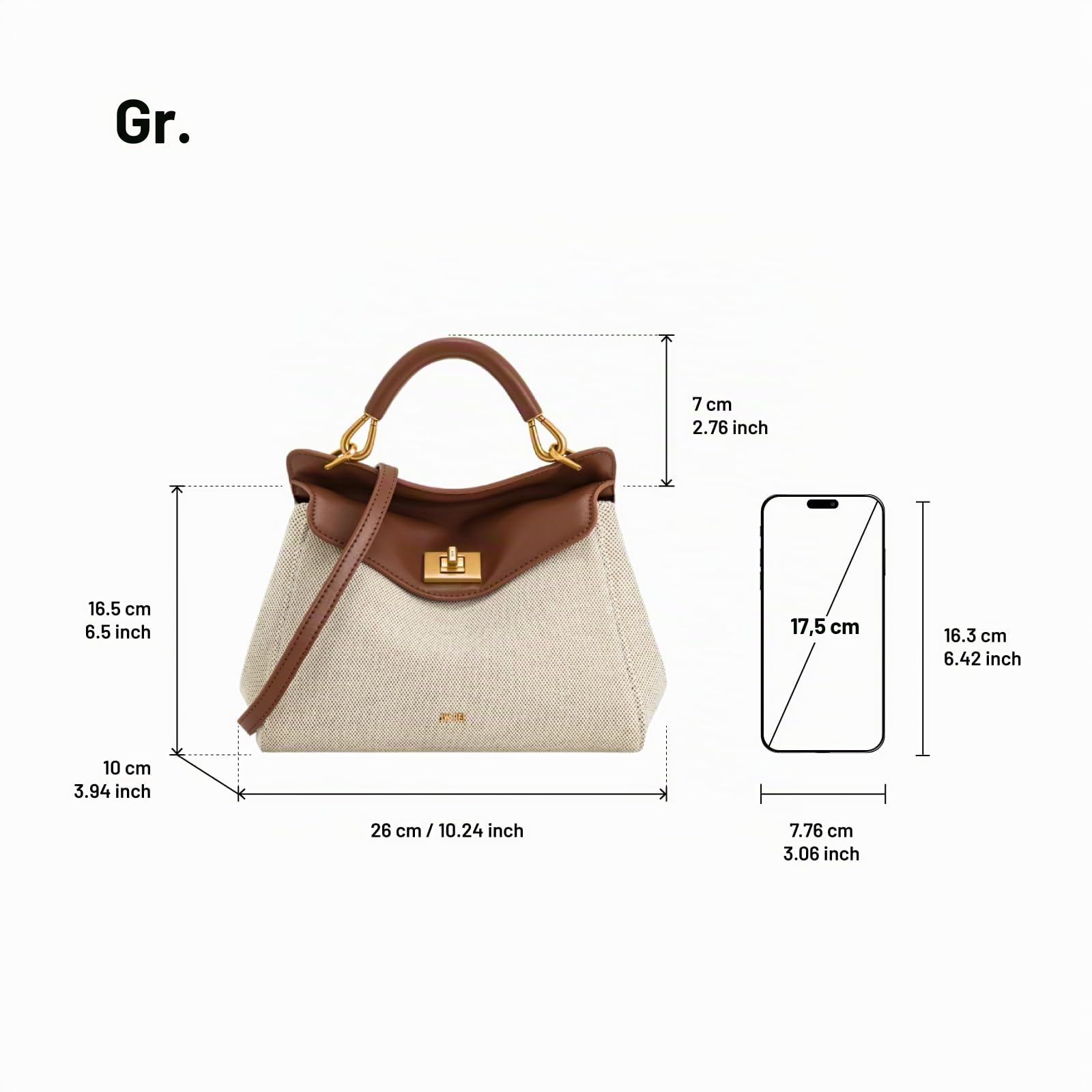 JW PEI Damen Lucia Klassische Top-Handtasche