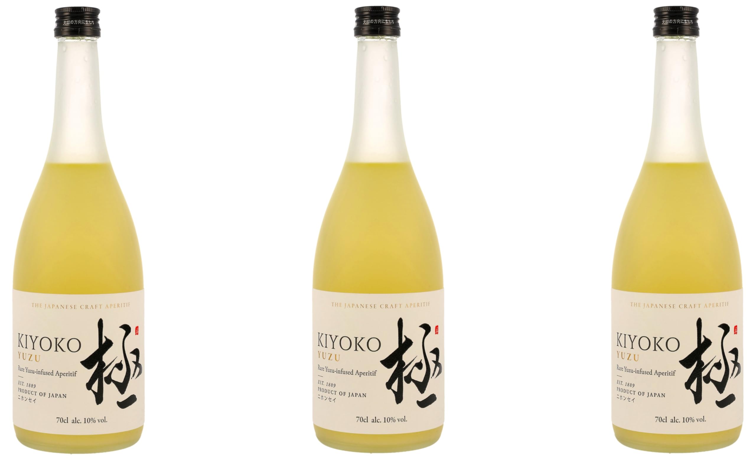 Kiyoko Yuzu Aperitif I Japanischer Reiswein mit Yuzu I 700 ml I 10% Vol. I Frisch & fruchtig mit Zitrusnoten I Leicht & erfrischend im Abgang (3 x 0,7)