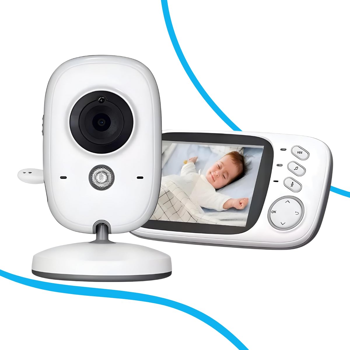 Babá Eletrônica, Câmera para Monitoramento de Bebês, Visão Noturna ...