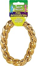 HENBRANDT Gold Gangster Bracelet - Premium Quality 31cm Chain Link Costume Accessory for Fancy Dress Parties, Halloween & Retro Events
