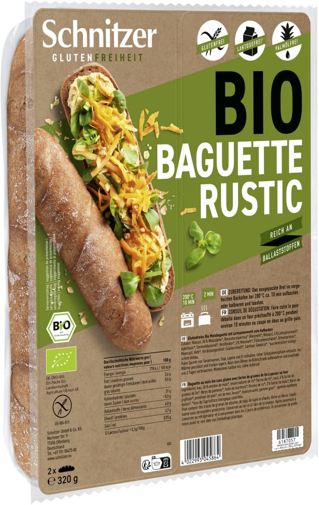 Bio Baguette Rustic 18 x 320 g