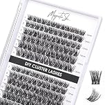 Individual Eyelashes Lashes 144 Cluster Lashes 3D False Eyelashes Natural Look D Curl DIY Cluster Eyelash Extensions Mix 10-16MM-DM01